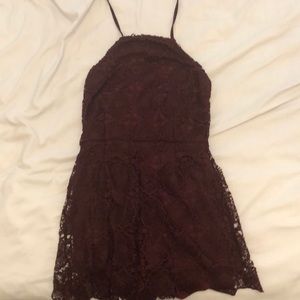 A Burgundy romper!